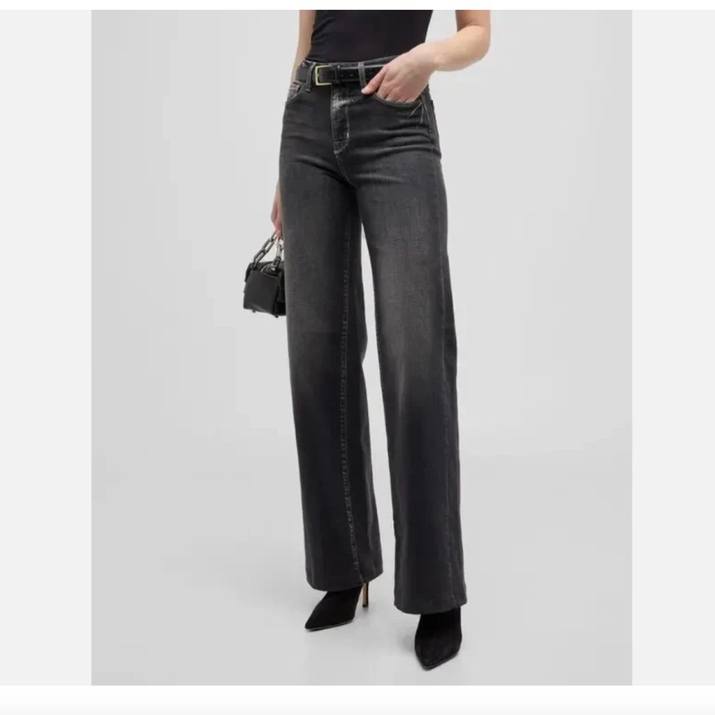 L'agence Clayton High Rise Wide Leg Jeans Volta Gray Womens 26